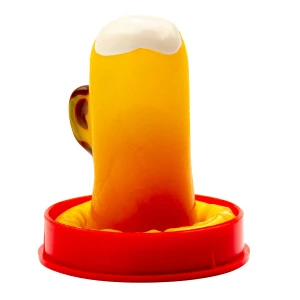 CONDOMERIE - PRESERVATIVI NOVITÃ DIPINTI A MANO BICCHIERE DI BIRRA